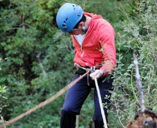  discesa in corda doppia in montagna 